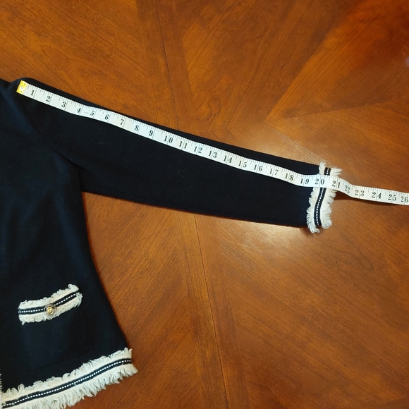 Luisa Spagnoli 100% Virgin Wool Knit Jacket - Picture 10 of 14